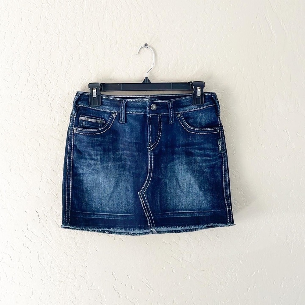 🌿Final Sale‎ Silver Jeans Francy Denim Blue Jean Skirt